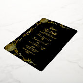 Duidelijke Acryl Huwelijksluxe sparen de Datum Folie Uitnodiging (Gedraaid)