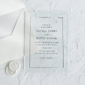 Duidelijke Acryl Moderne Huwelijksuitnodiging Acryl Uitnodigingen