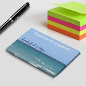 Duidelijke afdekking van het strand van Turquoise Post-it® Notes