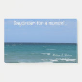 Duidelijke afdekking van het strand van Turquoise Post-it® Notes (Voorkant)