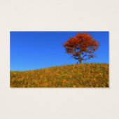 Duidelijke Autumn Day Bladwijzer Visitekaartjes (Achterkant)