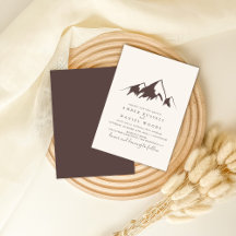 Duidelijke bergachtige landbruiloft