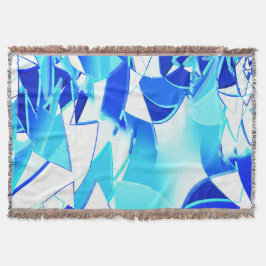 Duidelijke blauwe afbeelding knipsels onregelmatig deken