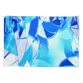 Duidelijke blauwe afbeelding knipsels onregelmatig kussensloop (Achterkant-Links)