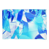 Duidelijke blauwe afbeelding knipsels onregelmatig kussensloop (Voorkant-Links)