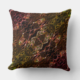 Duidelijke bruine neonspiegelstijl met flitsende l kussen