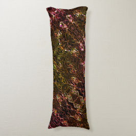 Duidelijke bruine neonspiegelstijl met flitsende l lichaamskussen