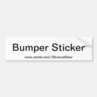 Duidelijke Bumpersticker