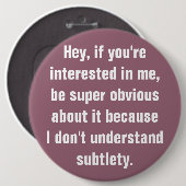 Duidelijke Button (Voorkant /achterkant)