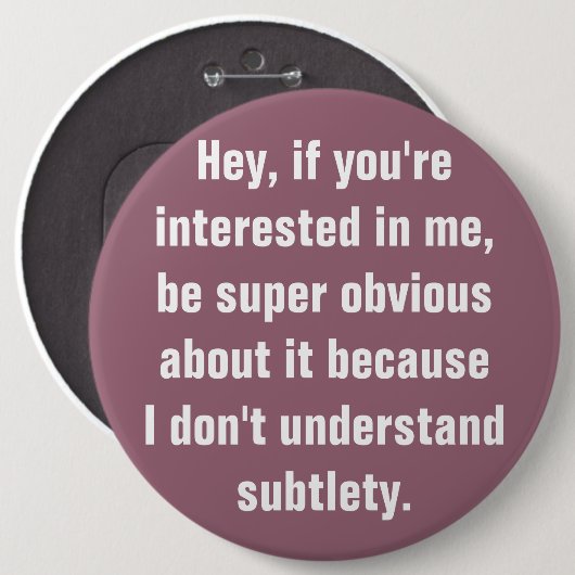 Duidelijke Button (Voorkant /achterkant)