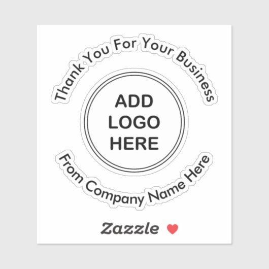 Duidelijke Custom Business Logo Sticker Labels (Vel)