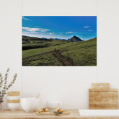 Duidelijke dag op de Laugavegur Poster (Keuken)