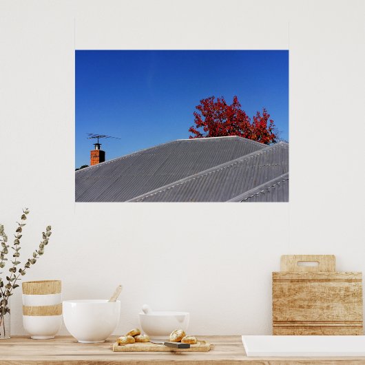 Duidelijke Dagelijkse Rooftop Afdrukken Poster (Keuken)