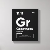 Duidelijke definitie | Motivatie Quote Wall Art Canvas Afdruk (Voorkant)