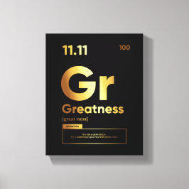 Duidelijke definitie | Motivatie Quote Wall Art Canvas Afdruk