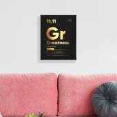 Duidelijke definitie | Motivatie Quote Wall Art Canvas Afdruk (Insitu (Woonkamer))