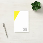 Duidelijke Eenvoudige Heldere Gele Witte Minimalis Post-it® Notes (Kantoor)