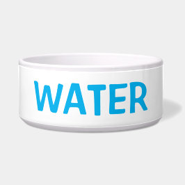 Duidelijke Eenvoudige Minimale Witte & Blauwe Wate Voerbakje