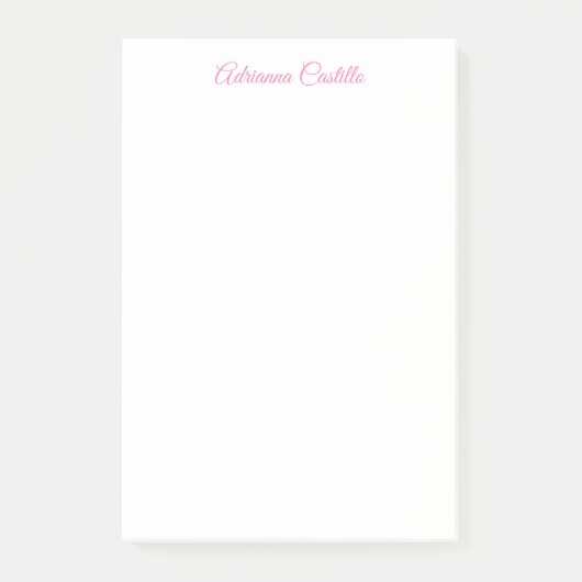 Duidelijke eenvoudige minimalistische chique kalli post-it® notes (Voorkant)