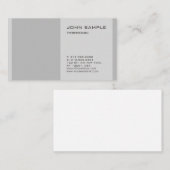 Duidelijke Eenvoudige Moderne Professionele Elegan Visitekaartje (Voorkant / Achterkant)