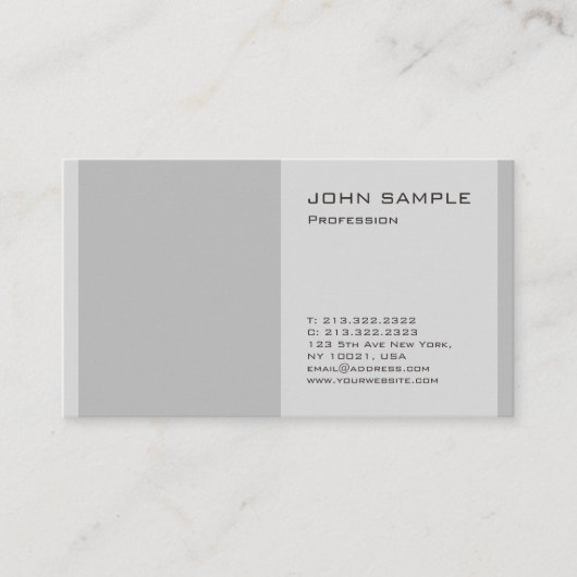 Duidelijke Eenvoudige Moderne Professionele Elegan Visitekaartje (Voorkant)