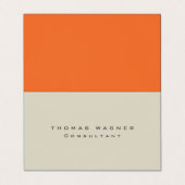 Duidelijke Eenvoudige Moderne Trendy Minimalist Visitekaartje (Buitenkant ongevouwen)