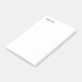 Duidelijke Eenvoudige Schone Professionele Naam Ro Post-it® Notes (Schuin)