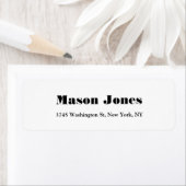 Duidelijke Elegante Professionele Vette Tekst Etiket (Insitu)