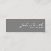 Duidelijke Grijze Muurtextuur Mini Visitekaartje (Voorkant)