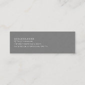 Duidelijke Grijze Muurtextuur Mini Visitekaartje (Achterkant)