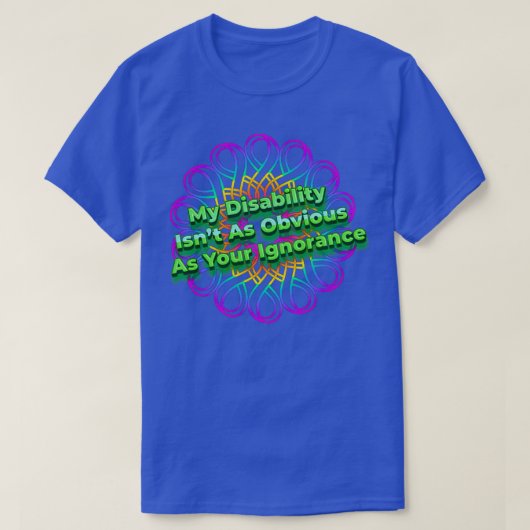 Duidelijke handicap 4 t-shirt (Design voorkant)