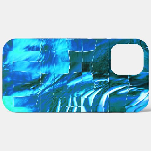 Duidelijke hemelmozaïek abstracte metalen textuur Case-Mate iPhone case (Achterkant (horizontaal))