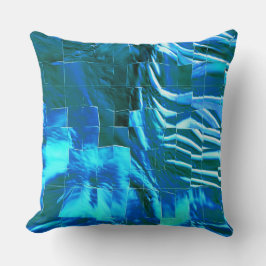 Duidelijke hemelmozaïek abstracte metalen textuur kussen