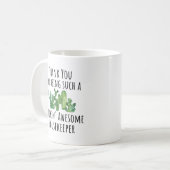 Duidelijke ideeën voor de schoonmaker van het huis koffiemok (Voorkant links)