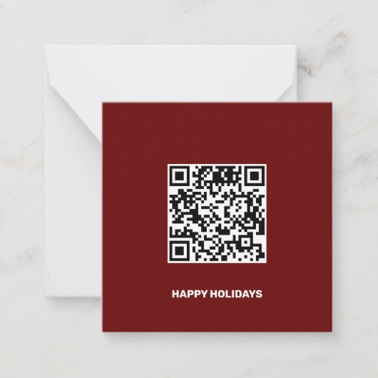 Duidelijke kerstboom met de Clean Monochrome Corpo Notitiekaartje (Voorkant)