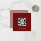 Duidelijke kerstboom met de Clean Monochrome Corpo Notitiekaartje (Voorkant / Achterkant in situ)