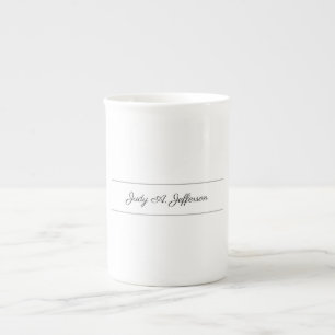 Duidelijke klassieke minimalistische Parisienne-ka Porselein Kop