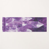 Duidelijke Kwarts Kristallen Geschilderd Ontwerp C Yogamat (Voorkant (horizontaal))