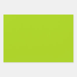 Duidelijke levendige Limoen grasgroene tinten 3 ti Inpakpapier Vel