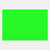 Duidelijke lichtgele lime groene tinten 3 tinten inpakpapier vel (Voorkant 3)