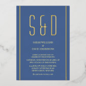 Duidelijke minimalistische chique moderne script b folie uitnodiging (Voorkant)