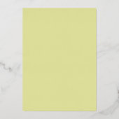 Duidelijke minimalistische chique moderne script b folie uitnodiging (Achterkant)