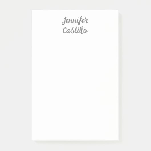 Duidelijke minimalistische klassieke kalligrafie n post-it® notes (Voorkant)