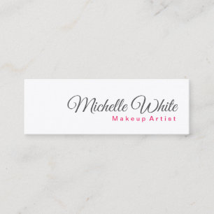 Duidelijke minimalistische moderne grijze witte ma mini visitekaartje