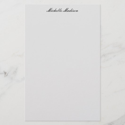 Duidelijke minimalistische moderne handschriftkall briefpapier (Voorkant)