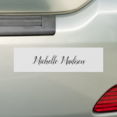 Duidelijke minimalistische moderne handschriftkall bumpersticker (Op auto)
