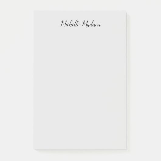 Duidelijke minimalistische moderne handschriftkall post-it® notes (Voorkant)