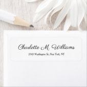 Duidelijke Minimalistische Professionele Moderne E Etiket (Insitu)