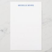 Duidelijke moderne minimalistische naam briefpapier (Voorkant)