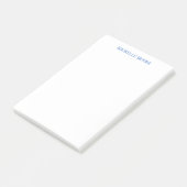 Duidelijke moderne minimalistische naam post-it® notes (Schuin)